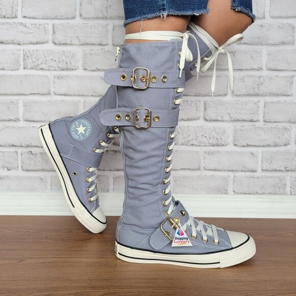 ⭐Converse Chuck Taylor All Star XXHi Buckles knee-hi 8.5 Boots Shoes Zip A11892C - Picture 5 of 11